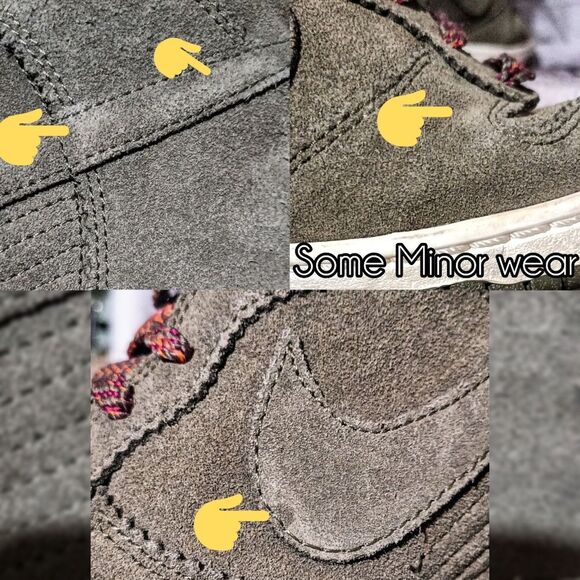 Nike Dunk Sky Hi olvie green Wedge Sneakers - Olive and Red - Picture 7 of 10